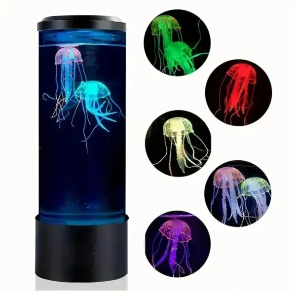 Jellyfish Night Light LED Night Light USB 7 Color USB Changing Jellyfish Lamp Small Mood Light Aquarium Electric Light Lamp - Image 3