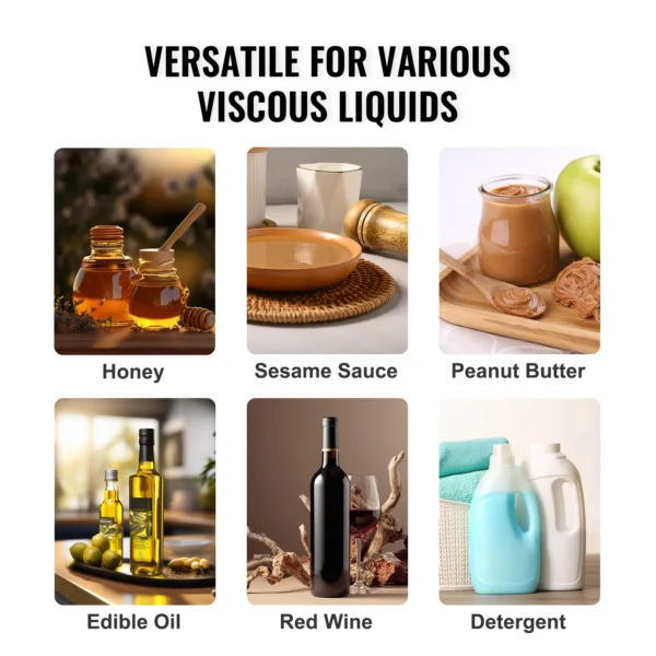 VEVOR Automatic Liquid Filling Machine Bottle Water Filler Gear Pump Digital Control for Perfume Beverage Olive Oil 50-5000g - Image 6