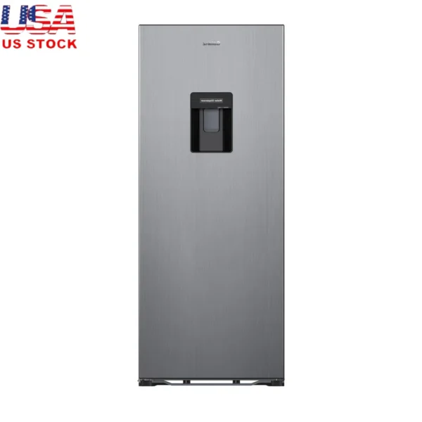 6.5 Cu ft One Door Refrigerator with Water Dispenser Adjustable Racks Energy Efficient Freestanding Compact Fridge Dorm Office