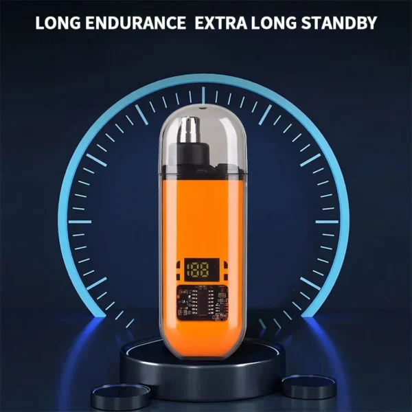 Mini Electric Nose Hair Clipper Rechargeable Multi-kinetic Shaving 2-in-1Unisex Fully Automatic Washable Shaving Nose Trimmer - Image 2