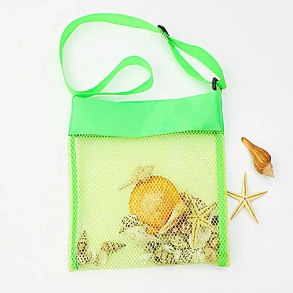 Sand Away Protable Mesh Toys Bags Swimming Large Beach eco Women Cosmetic Makeup - Image 3