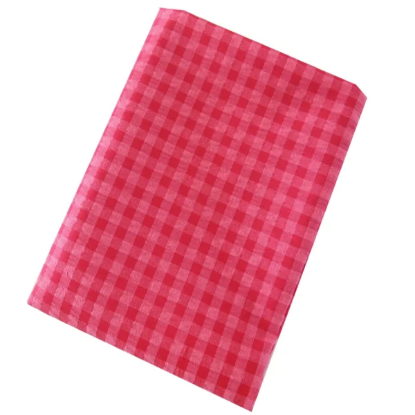 145x50cm Spring and Summer Yarn Dye Pitaya Red Plaid Yarn-Dyed Polyester Cotton Linen Washed Cloth Shirt Dress Clothing Fabric - Image 5