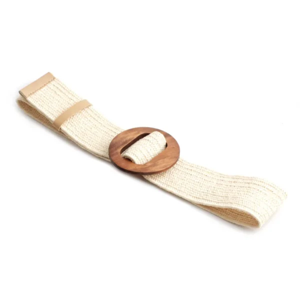 Straw Woven Belt Bohemian Beach Waist for Summer Dress for Slimming Elastic Waist Accessory - Image 5