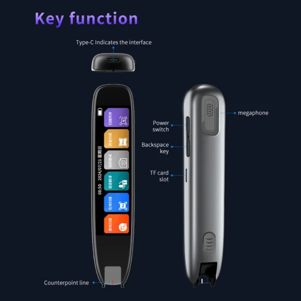 Language Scanner Pen Smart Voice Translator Pen Real-time Language Translator Electronic Dictionary English Learning Scan Pen - Image 5