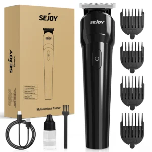 Sejoy Electric Hair Trimmer Kit USB Rechargeable Hair Clipper Professional Barber Adjustable Hair Cutting Machine