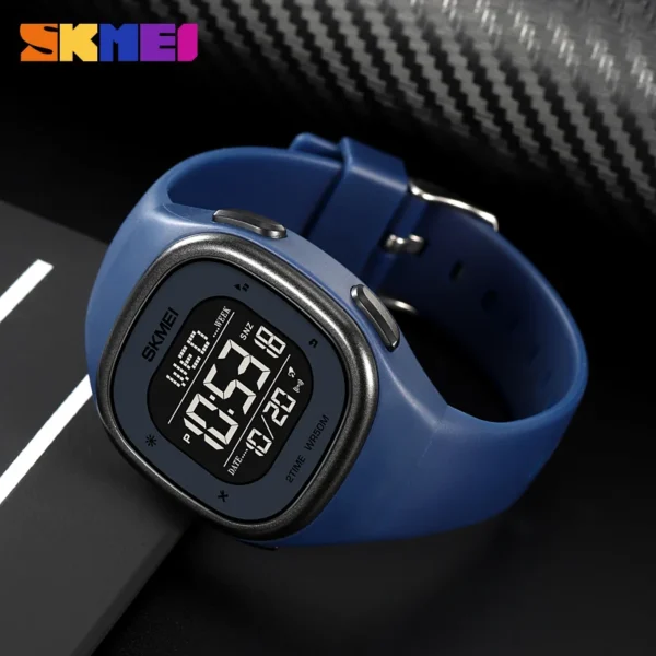 Men Male Men's Digital Watch Date Week 2 Time Display El Light 50m Waterproof Electronic Watches For Men Relogios Masculino - Image 5