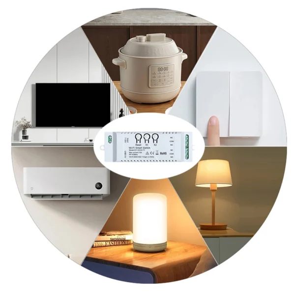 7-32V/85-265V WIFI Smart Remote Control Switch Work with Alexa Google Home Smart Switch Module Smart Life APP 2CH RF 433MHZ - Image 4