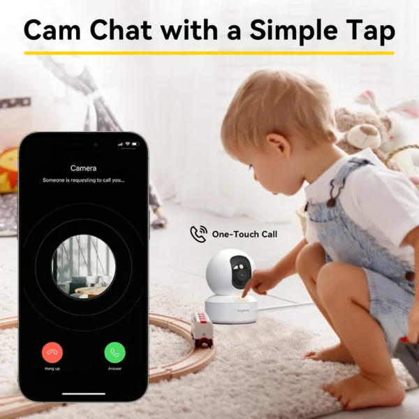 BoyKeep 3MP 5G/2.4GHz WiFi Indoor Home Security IP Smart Baby Monitor Camera Automatic Tracking 24/7 Video Surveillance Camera - Image 4