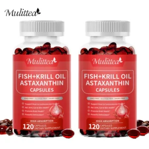 Mulittea Astaxanthin Capsules Promotes Cardiovascular Health and Accelerates Metabolism supporting Eye, Joint & Skin Health