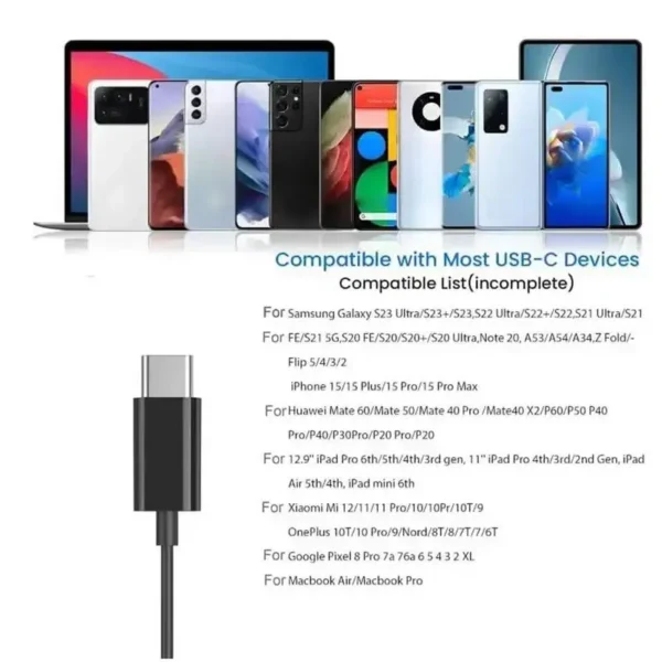 3.5mm Single Side Earbud Headsets With Mic Type C Connector Wired Earphones Soft Silicone In-Ear Headset USB C Single Headphones - Image 4