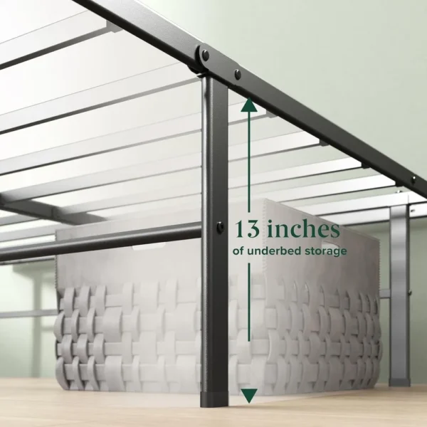 14in Mattress, Sturdy Metal Bed Frame, No Box Spring Needed, Eco Friendly Packaging, Queen - Image 5