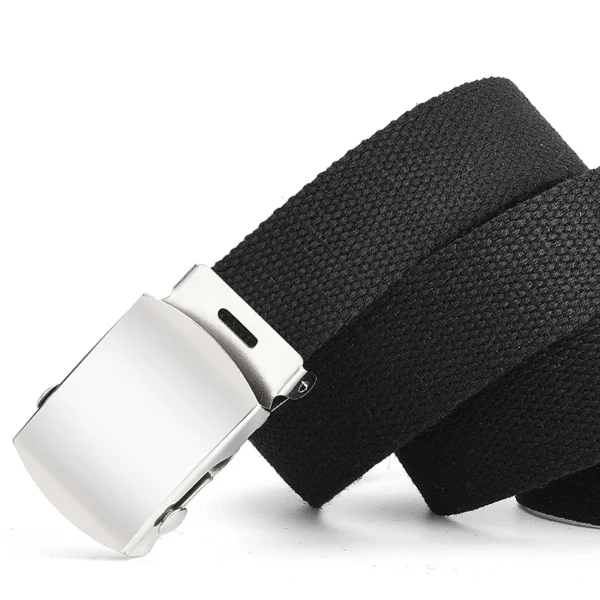1Pcs New Fashion Unisex Tactical Waist Belt Jeans Male Casual Men Women Belt Canvas 3.0cm Webbing Waistband Ceinture Femme Belts - Image 4