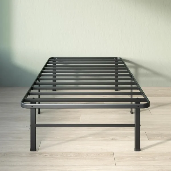 Rumi 14In Easy Smartbase Mattress Foundation, Sturdy Metal Bed Frame, No Box Spring Needed, Eco Friendly Packaging, Twin - Image 2