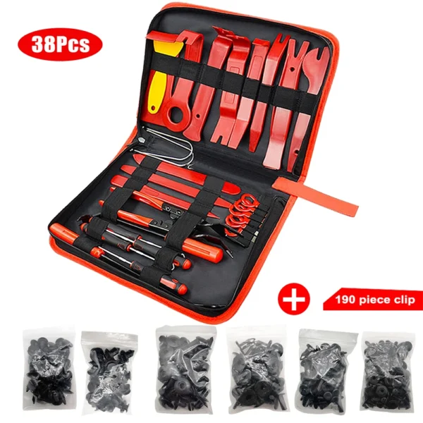 Garage Tools Car Interior Removal Kit Plastic Trim Door Panel Disassembly Suit Auto Clips Puller Diy Hand tool - Image 2