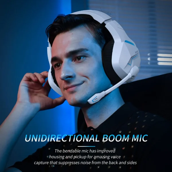 BINNUNE BW01 Wireless Gaming Headset with Mic for PC PS4 PS5 2.4G Bluetooth USB Gamer Headphones with Mic for Laptop Computer - Image 3