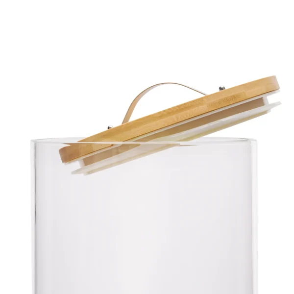 Glass Drink Dispenser with Bamboo Stand - 2 Gallon Cold Beverage Dispenser for Parties, Large Lemonade Jar with Spigot (7.5L) - Image 5