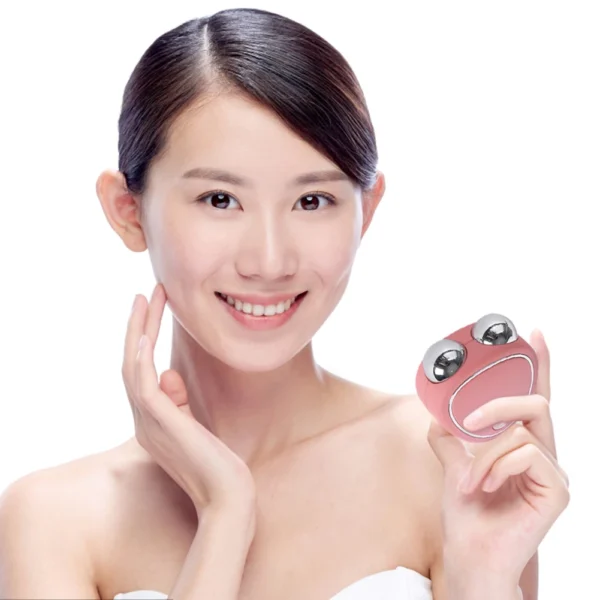 Ems Micro-current Beauty Instrument Lifting Firming Rf Double Roller Massager Slimming Device Wrinkle Remover Skin Care Tools - Image 2
