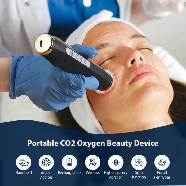 Oxygen Bubble Pen 7 Color Facial CO2 Oxygen Bubble Machine Can Be Matched Serum Gel Facial Skin Care Device Facial SPA CO2 - Image 6