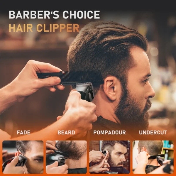 MAXGROOM Professional Hair Clippers for Men Premium Home Haircut Kit Cordless Hair Cutting Clippers and Trimmers Set - Image 4
