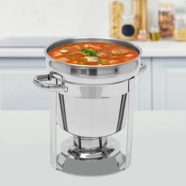 7L Food Warmer 201 Stainless Steel Stock Pot Soup Stove Durable Easy to Clean Essential Kitchen Gadget - Image 4