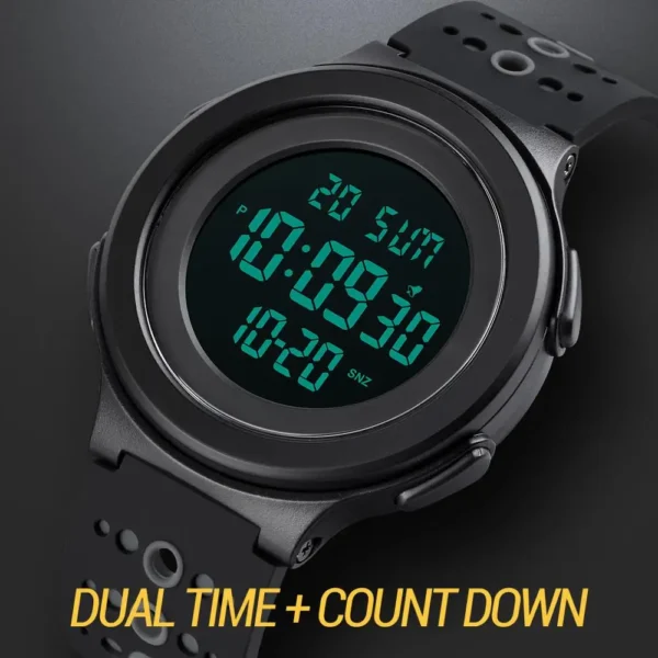 Skmei Men Electronic Sport Watches Japan Digital Movement Countdown Clock 5bar Waterproof Calendar Alarm Male Wrist Watch - Image 2