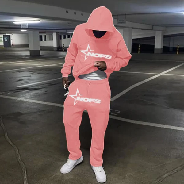 New In Hoodies & Sweatshirts Y2k Oversized Men'S Winter Jacket Large Size Paired Hoodies For Couple Hooded Tracksuit Men's Set - Image 4