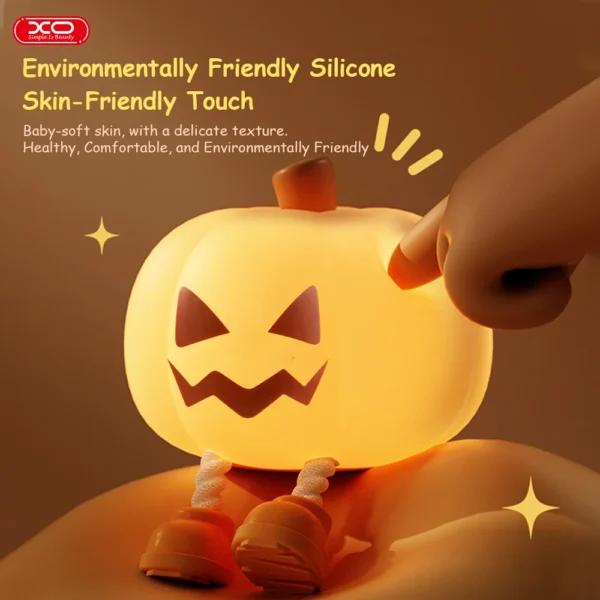 Pumpkin Night Light Cute Soft Silicone Safe Lamp Decorations Timing Dimmable Bedside Decor Kids Babies Halloween Gifts - Image 6