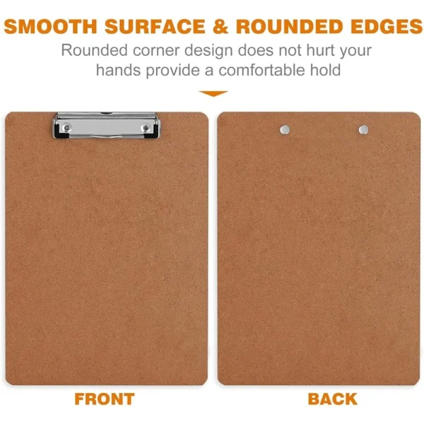 42 Pack Hardboard Clipboards Low Profile Clip A4 Letter Size Eco Friendly Writing Surface School Office Outdoor Use - Image 6