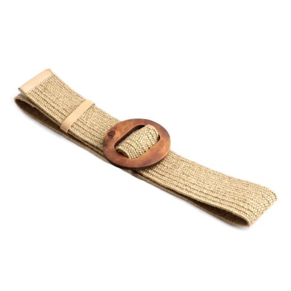 Straw Woven Belt Bohemian Beach Waist for Summer Dress for Slimming Elastic Waist Accessory - Image 6