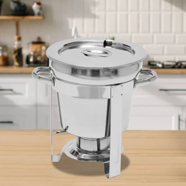 7L Food Warmer 201 Stainless Steel Stock Pot Soup Stove Durable Easy to Clean Essential Kitchen Gadget - Image 5
