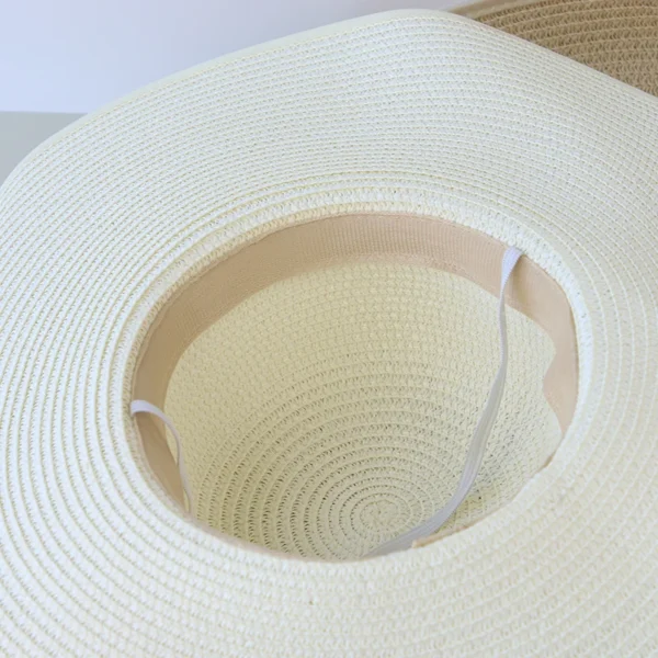 Summer Women Straw Hat Bowknot Wide Brim Floppy Panama Hats Female Lady Outdoor Foldable Beach Sun Cap - Image 6